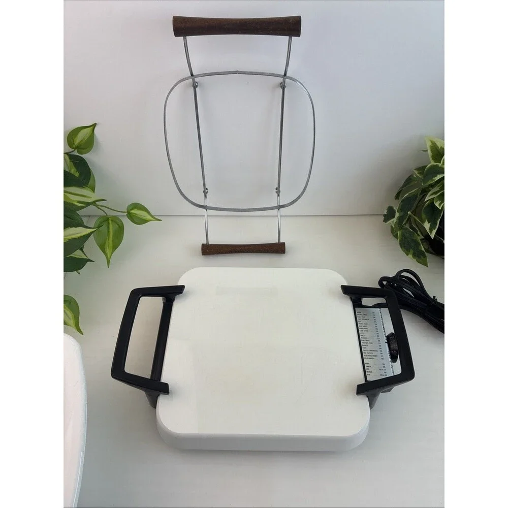 Rare CorningWare Blue Cornflower Hot Plate P-12-ES Dutch Oven P-34-B Lid Cradle